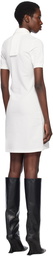 Courrèges Off-White Piqué Polo Minidress