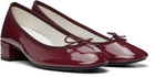 Repetto Burgundy Camille Rubber-Sole Heels
