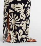 Cala de la Cruz Oliviera printed halterneck maxi dress