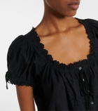 Dôen Nera embroidered cotton top
