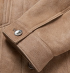 Brunello Cucinelli - Shearling Trucker Jacket - Men - Sand