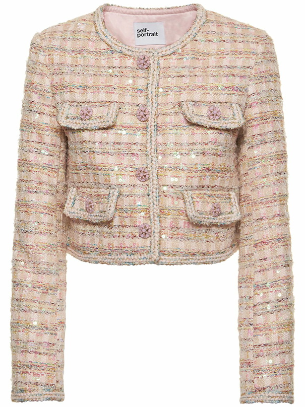 Photo: SELF-PORTRAIT - Embellished Bouclé Jacket