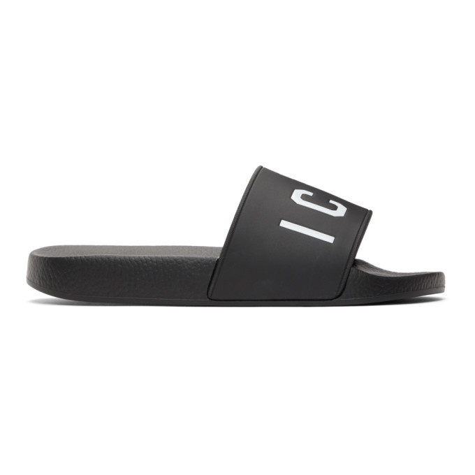 Photo: Dsquared2 Black and White Icon Sandals