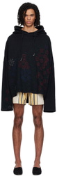 Glass Cypress Black Floral Hoodie