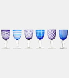 Polspotten Cobalt set of 6 wine glasses