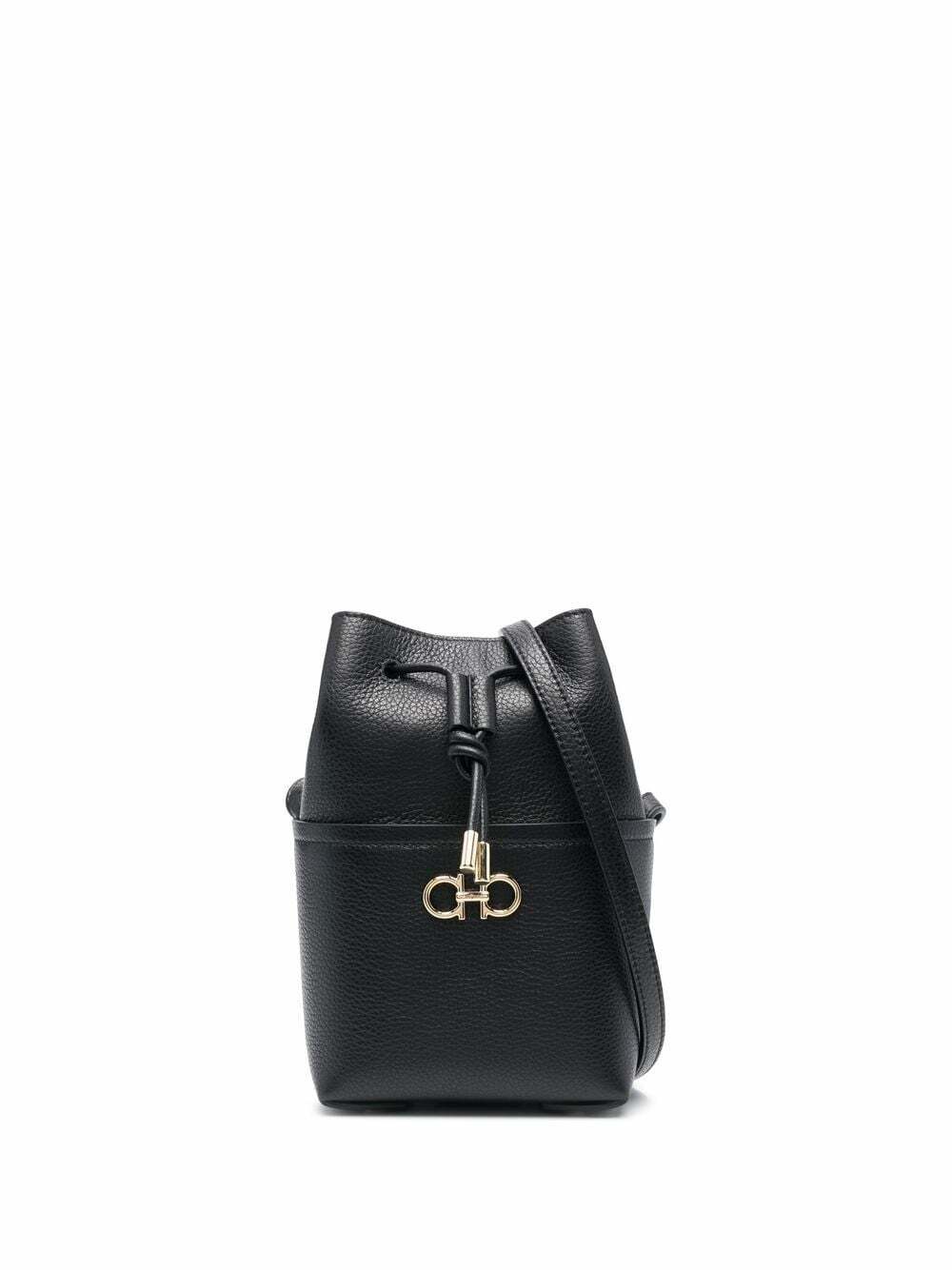 FERRAGAMO - Gancino Leather Mini Bucket Bag Salvatore Ferragamo