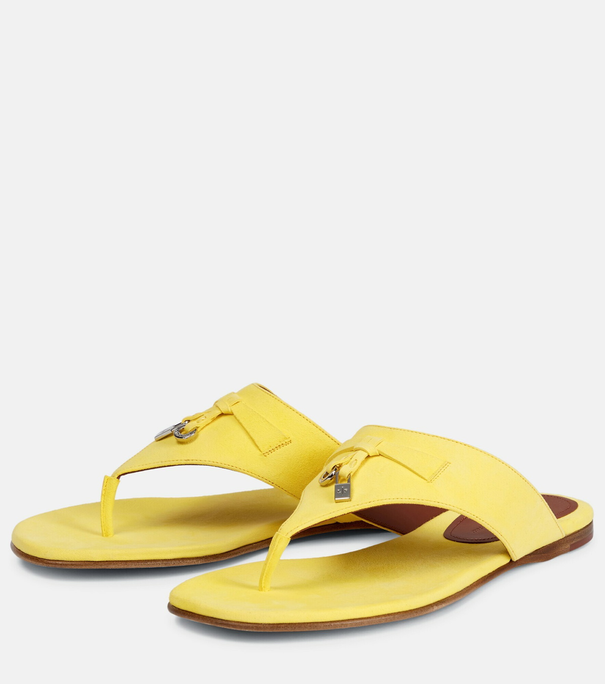 Loro Piana - Summer Charms suede thong sandals