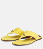 Loro Piana - Summer Charms suede thong sandals