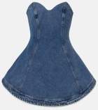 Magda Butrym Denim bustier dress