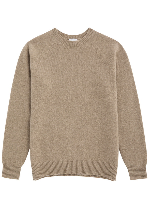 Photo: Sunspel Wool Jumper Beige