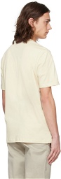 BOSS Off-White Rubber-Print T-Shirt