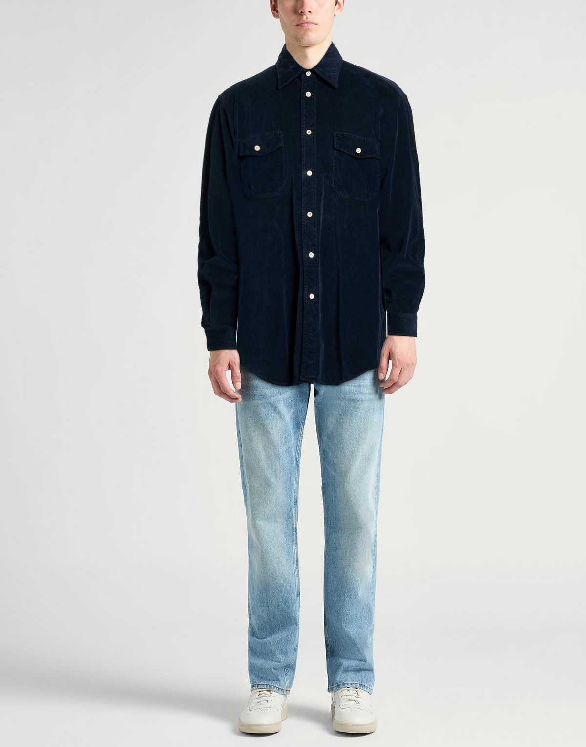 Boglioli Mens Shirt Midnight in Blue
