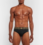 Versace - Logo-Trimmed Swim Briefs - Men - Black