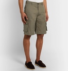 James Purdey & Sons - Cotton-Ventile Cargo Shorts - Green