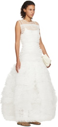 Molly Goddard SSENSE Exclusive White Avice Maxi Dress