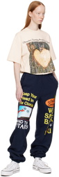 Online Ceramics Navy 'Smiling Cloud' Lounge Pants