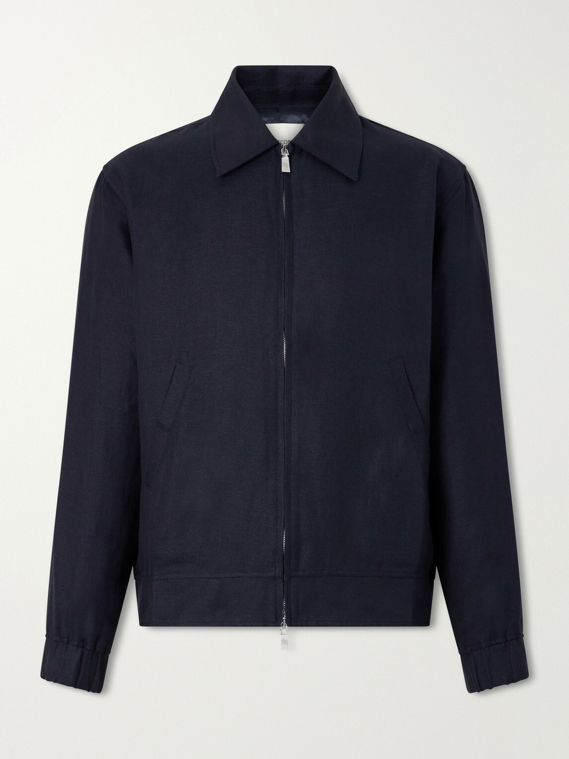 Frescobol Carioca - Tomas Cotton and Linen-Blend Blouson Jacket - Blue