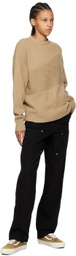 Dime Tan Wave Sweater