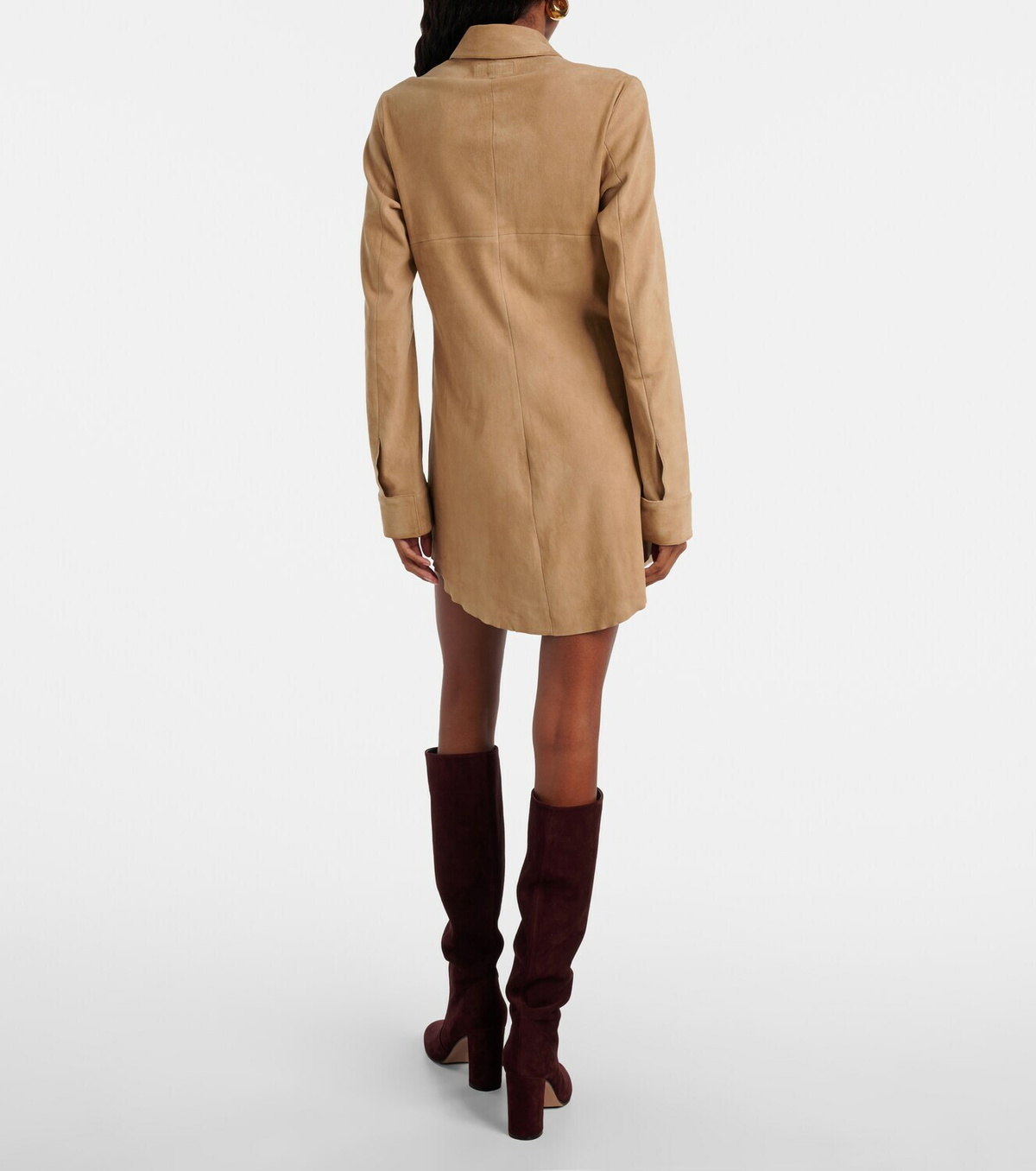 Stouls Geraldine suede shirt dress