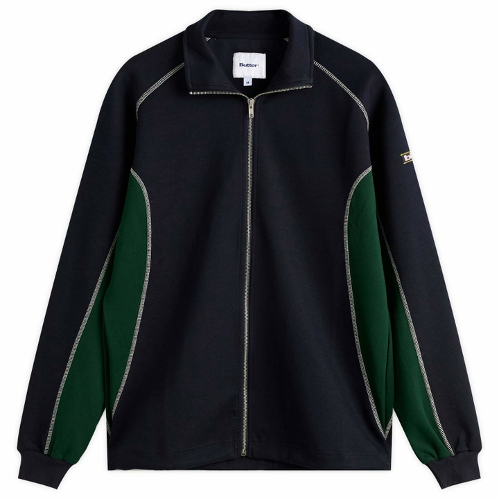Photo: Butter Goods Men's Warped Track Jacket in Navy