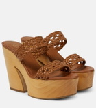 Malone Souliers Pamela leather platform sandals