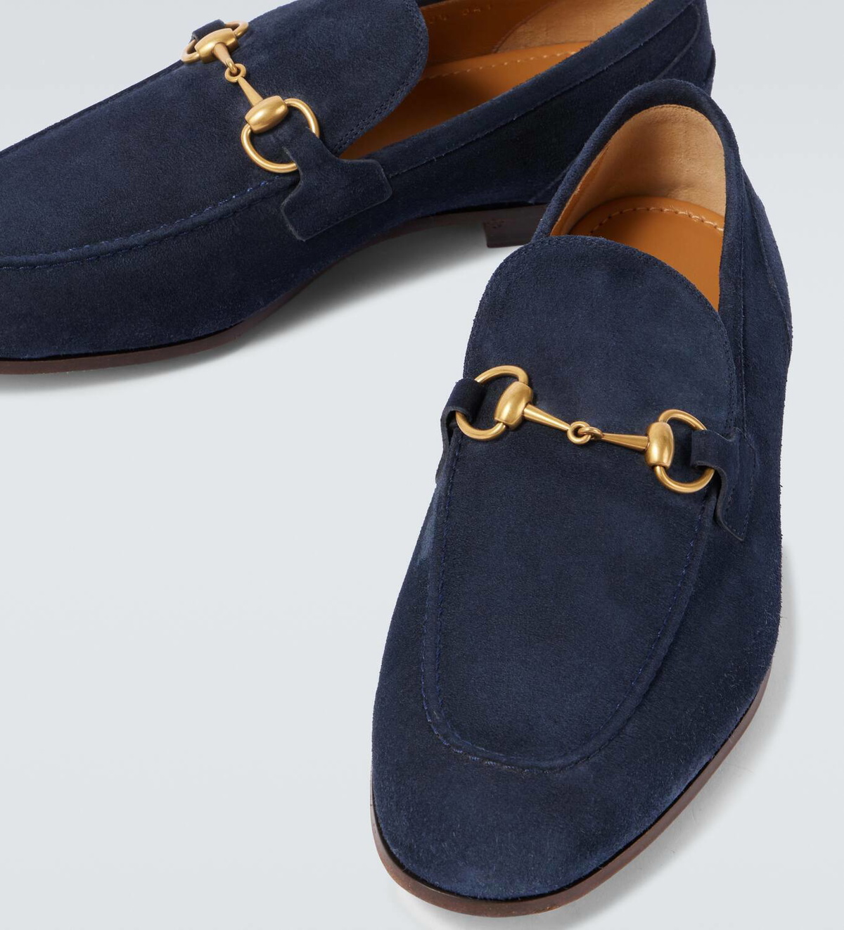GUCCI GG Horsebit Suede Loafers Blue 9 / 9.5 US $1050 Jordaan 1953 Moccasins Gucci Gucci Jordaan Horsebit suede loafers Gucci main image 3