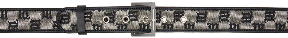 MISBHV Beige Jacquard Monogram Belt