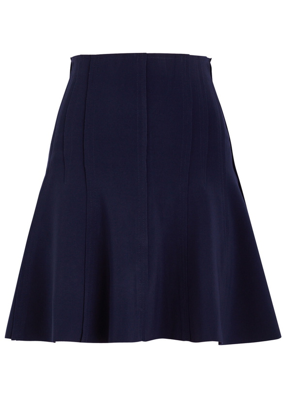Photo: Norma Kamali Grace Stretch-jersey Mini Skirt Dark Navy