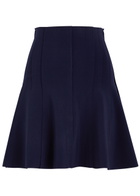 Norma Kamali Grace Stretch-jersey Mini Skirt Dark Navy