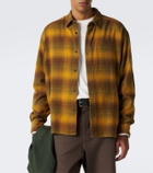 A.Presse Checked cotton and silk twill shirt
