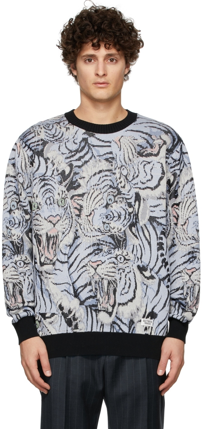 WACKO MARIA TIM LEHI JACQUARD CREW NECK-