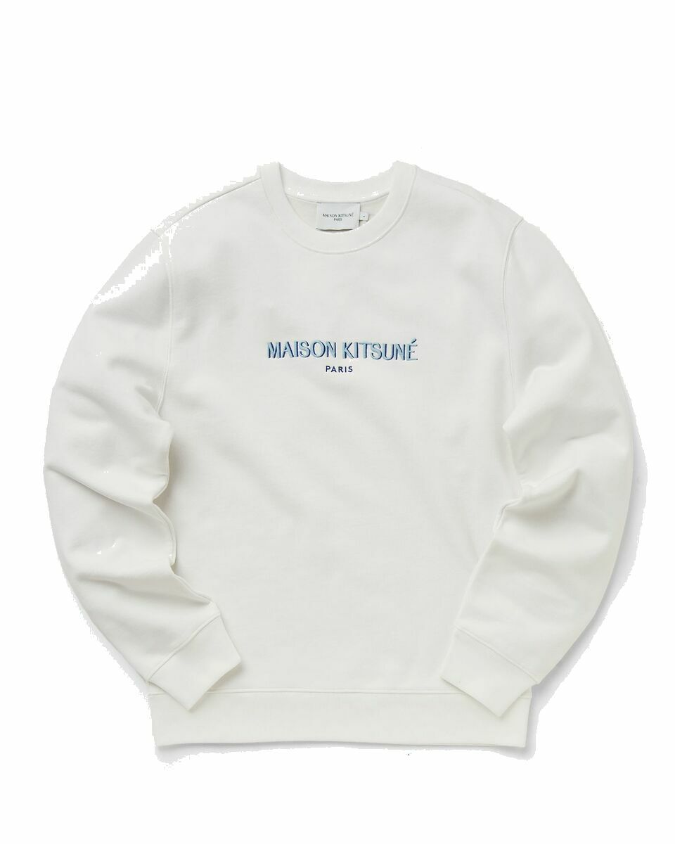 Photo: Maison Kitsune Maison Kitsune Paris Regular Sweatshirt White - Mens - Sweatshirts