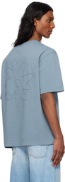 Maison Kitsuné Gray Crafted Daisy Oversize T-shirt