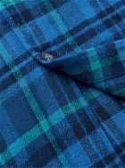 John Elliott - Checked Cotton-Flannel Shirt - Blue