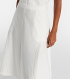 Khaite Artin cotton midi skirt