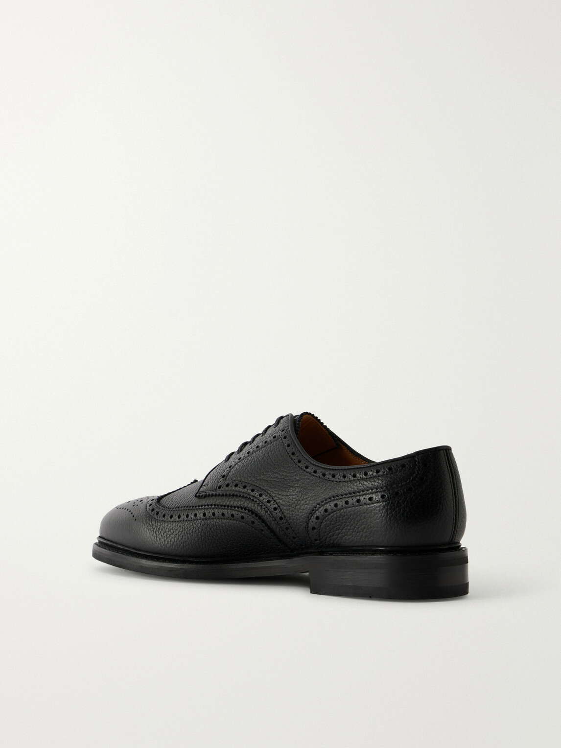 MORJAS - The Derby Full-Grain Leather Brogues - Black