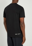 Moncler Grenoble Logo-appliquéd Stretch-cotton T-shirt Black