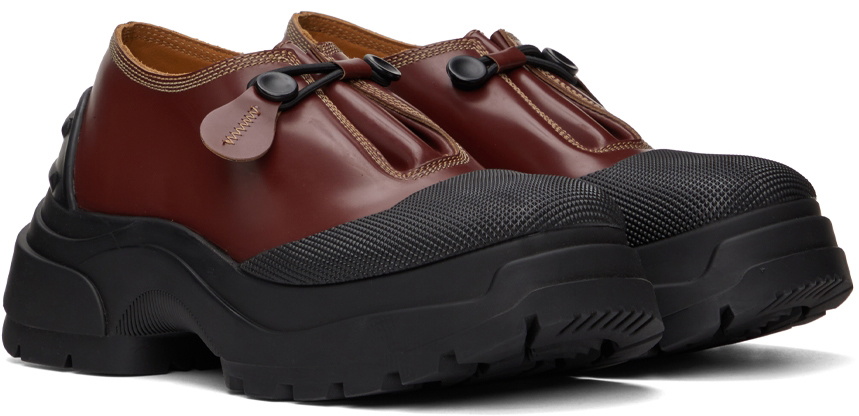 Maison Margiela Burgundy Chunky Oxfords Maison Margiela