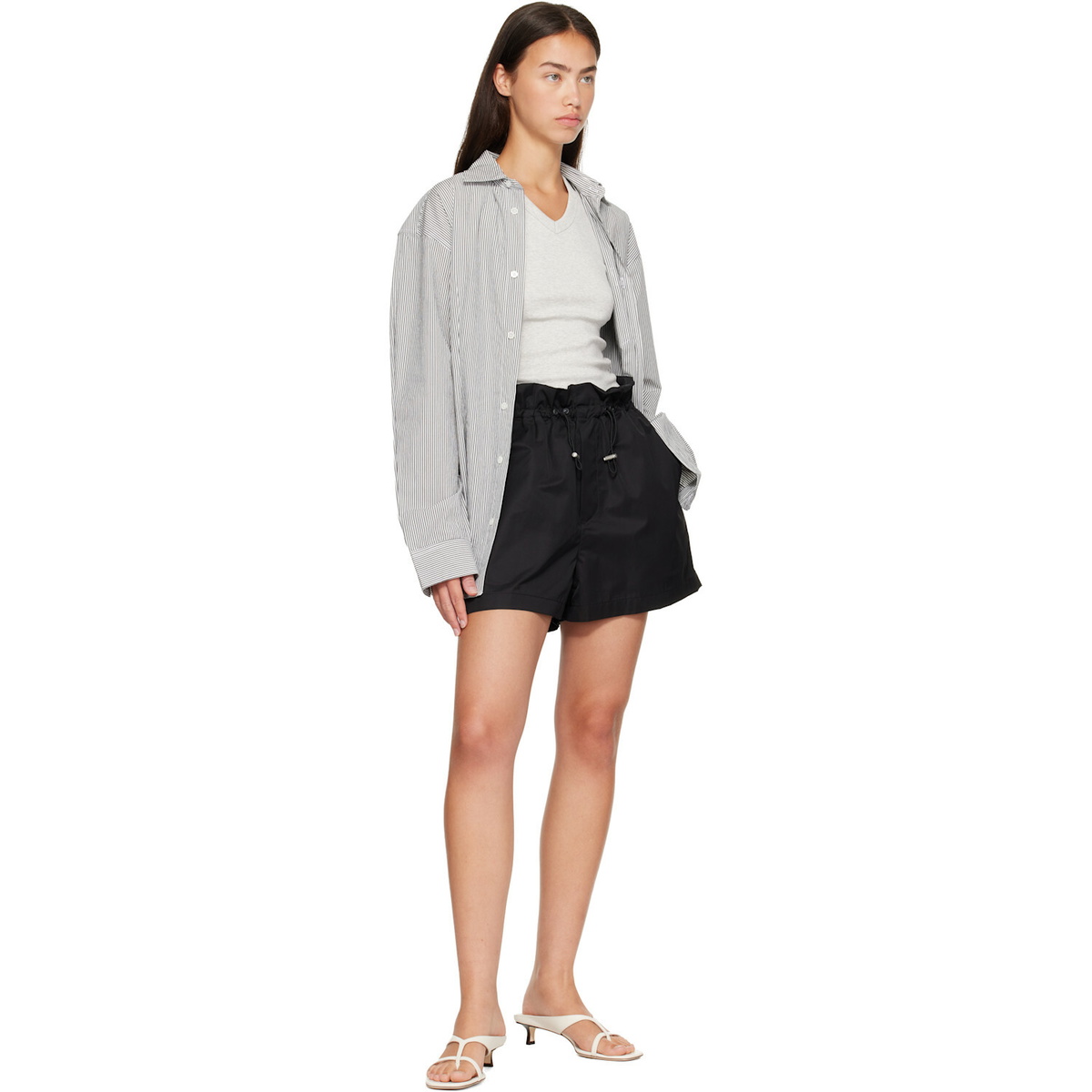 AGOLDE Black Lydia Shorts