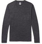 NN07 - Mélange Wool-Blend Jersey T-Shirt - Gray