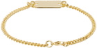 IN GOLD WE TRUST PARIS SSENSE Exclusive Gold Price Tag Bracelet