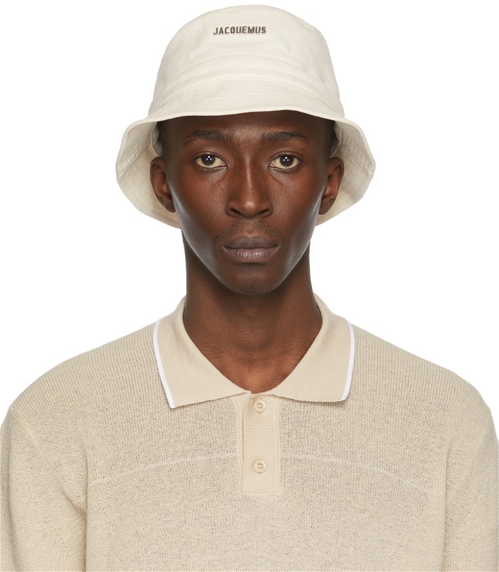 Photo: Jacquemus Off-White 'Le Bob Gadjo' Bucket Hat