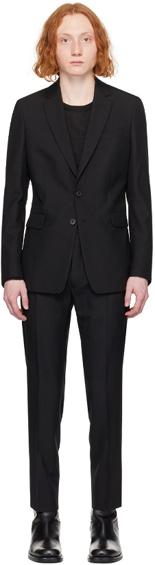 Photo: Dries Van Noten Black Slim Fit Suit