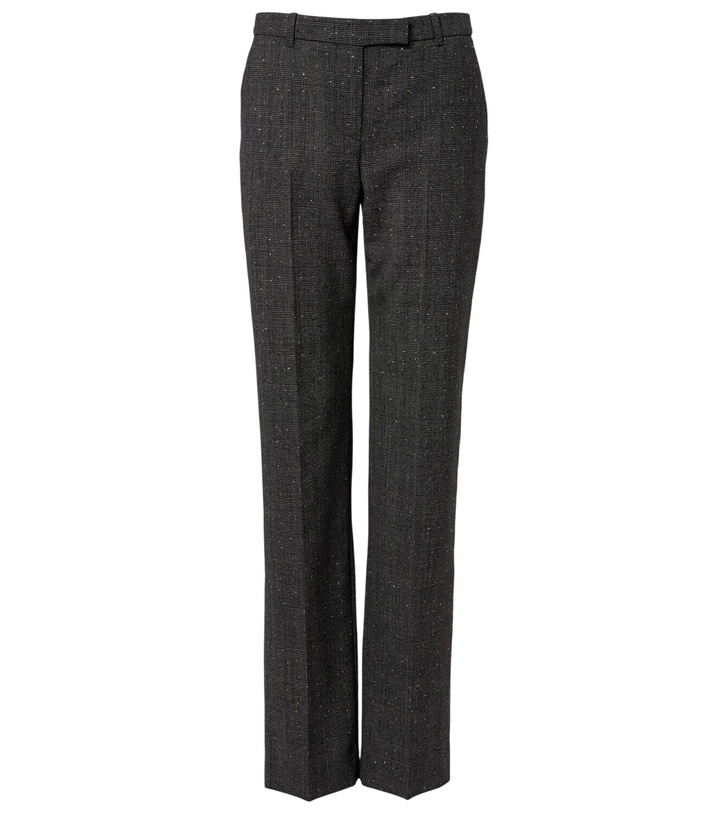 Photo: McQueen Prince of Wales check wool straight pants