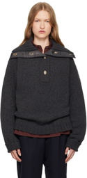 Wales Bonner Gray Ballad Knit Sweater