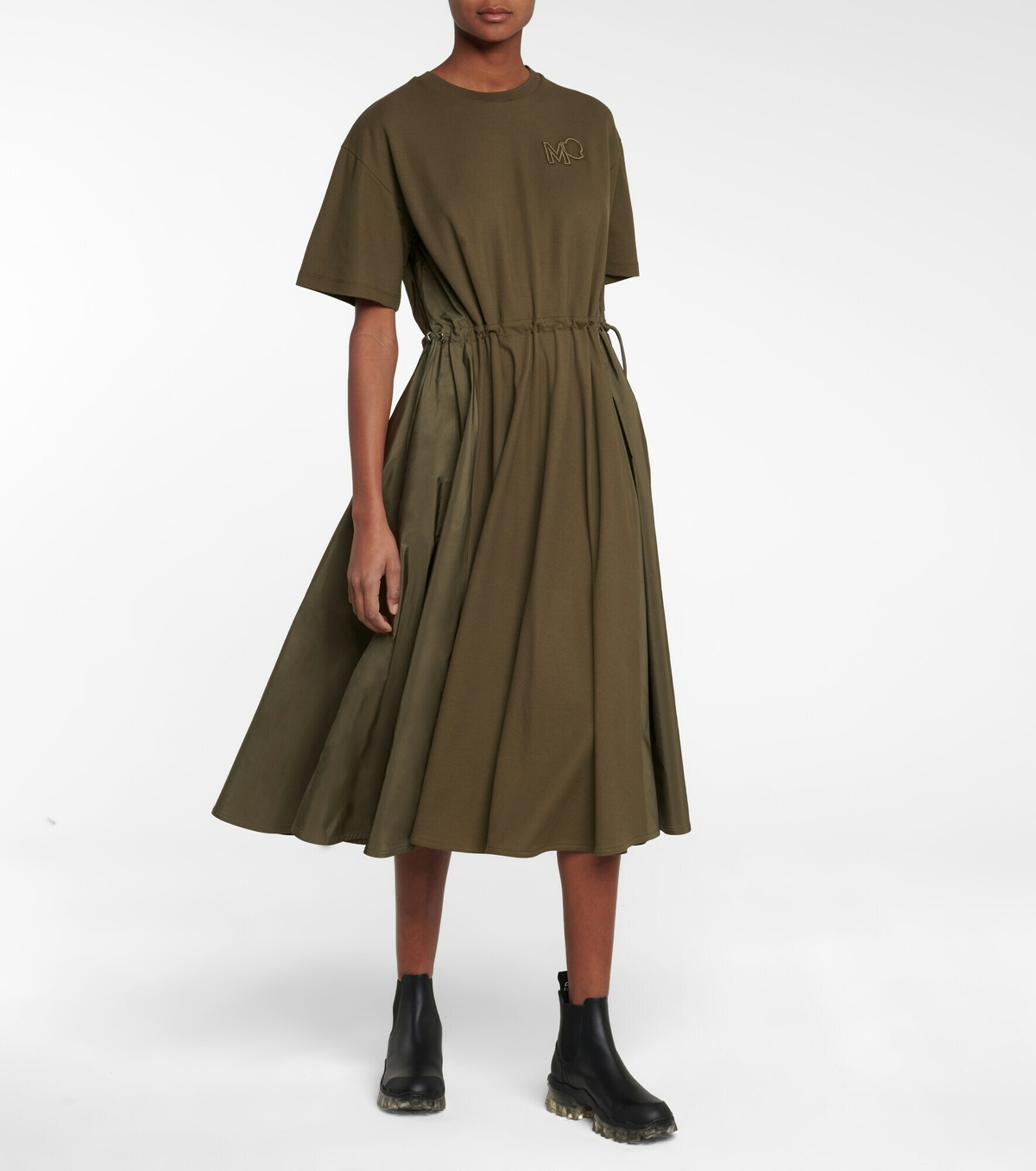 Moncler - Cotton midi dress Moncler