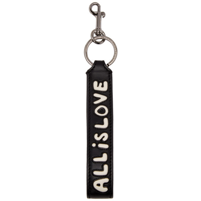 Stella McCartney Black All Is Love Keychain