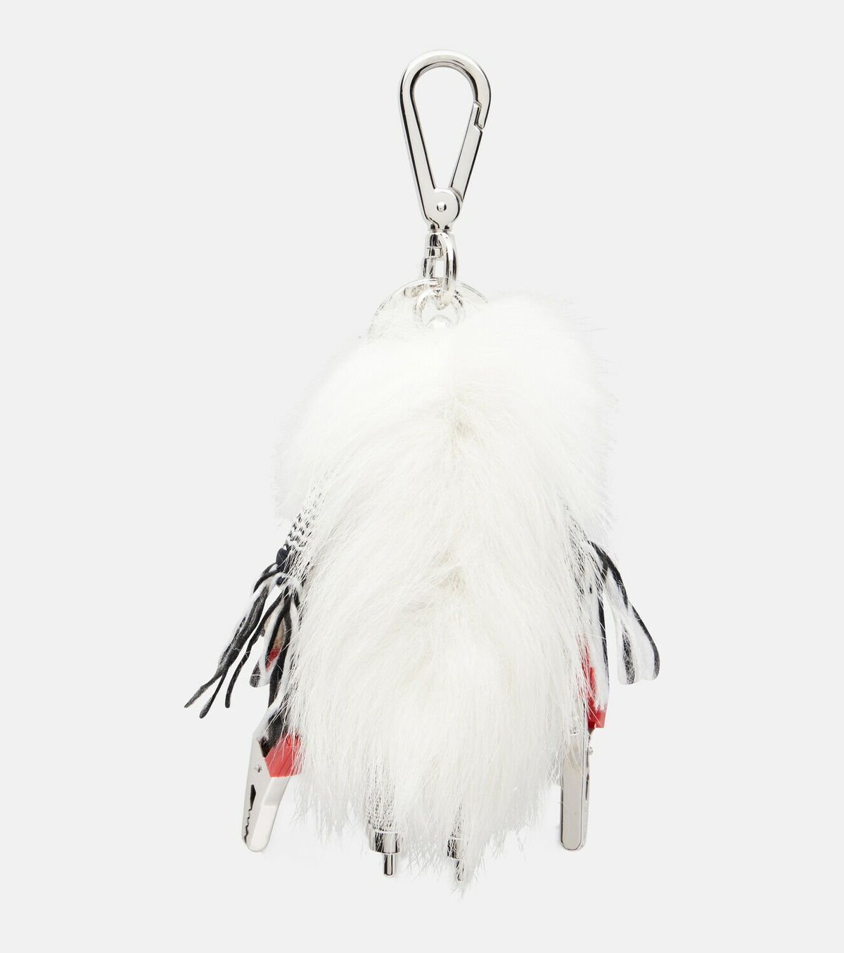 Prada Rufus stainless steel keychain