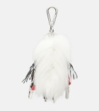 Prada Rufus stainless steel keychain