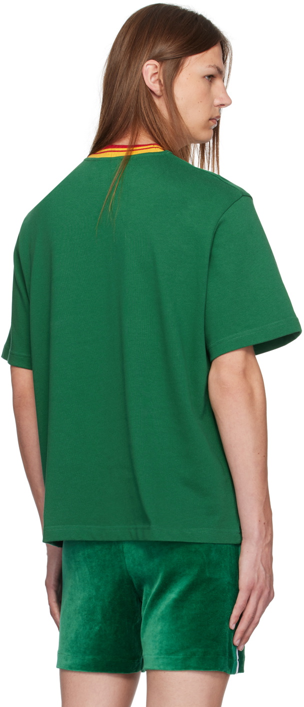Casablanca Green Patch Logo T-Shirt Casablanca